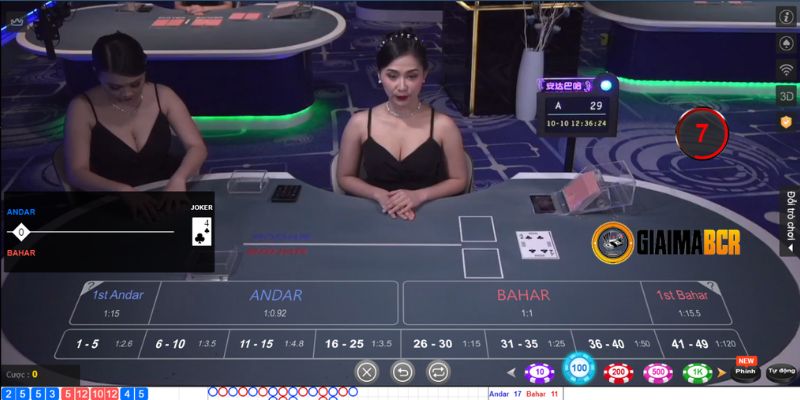 Thông tin game bài Casino Andar Bahar cực hấp dẫn